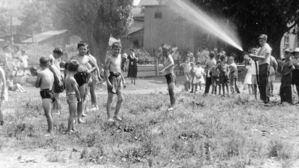 Parc fontaine 1949