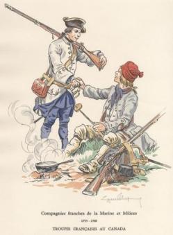 Soldats francais 1757